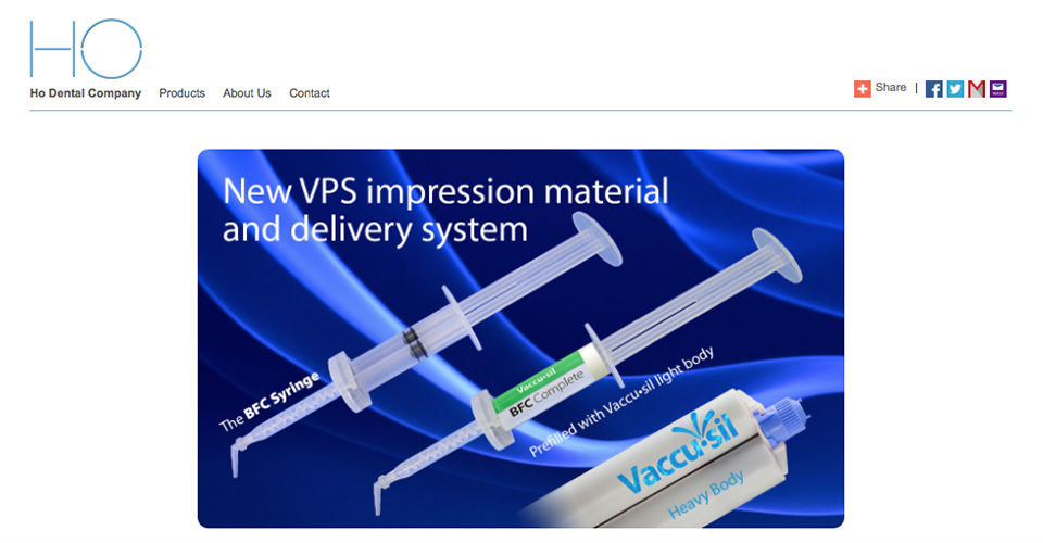 Ho Dental Company Web Site Design